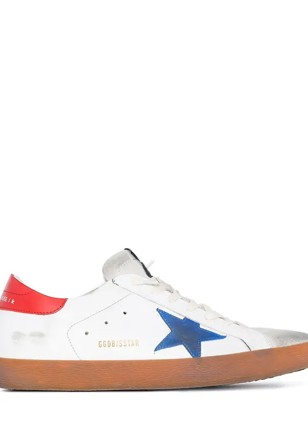 Golden Goose Superstar lädersneakers - Vit