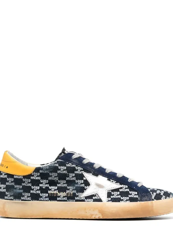 Golden Goose Superstar låga sneakers - Blå