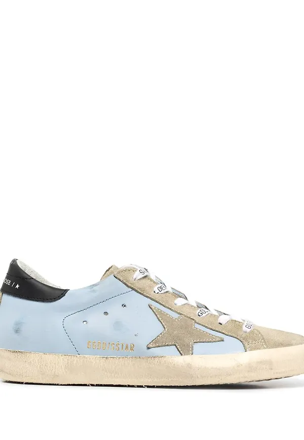 Golden Goose Superstar låga sneakers - Blå