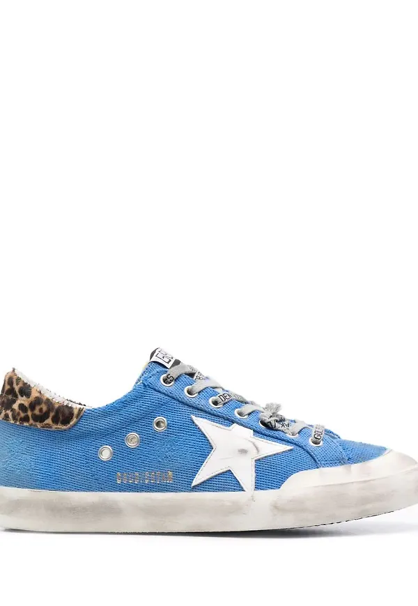 Golden Goose Superstar låga sneakers - Blå