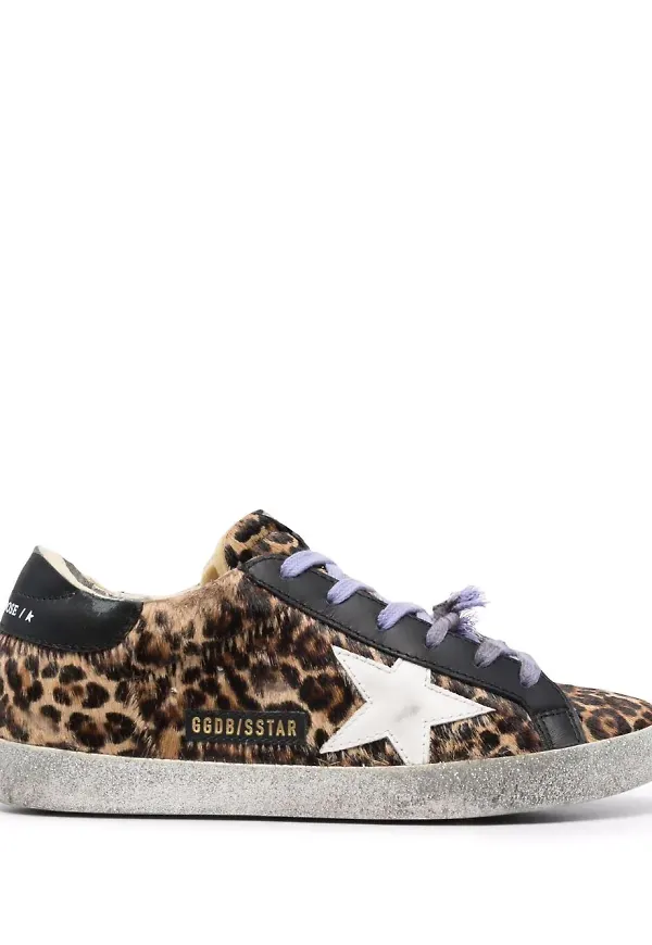 Golden Goose Superstar låga sneakers - Brun