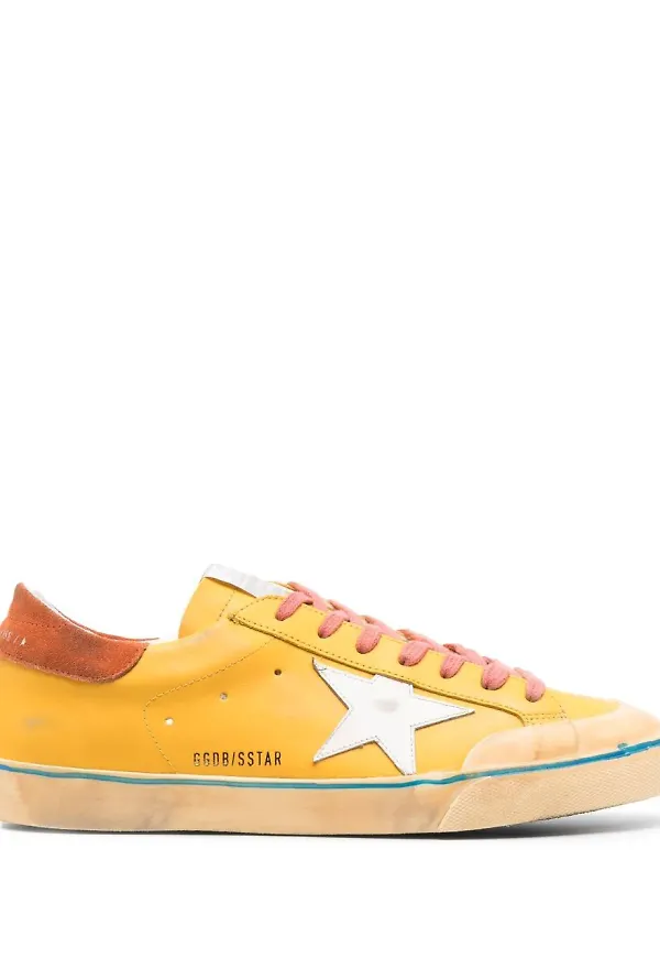 Golden Goose Superstar låga sneakers - Gul