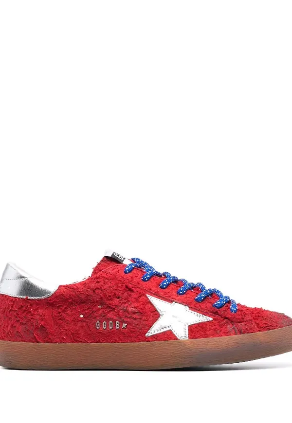 Golden Goose Superstar låga sneakers - Röd