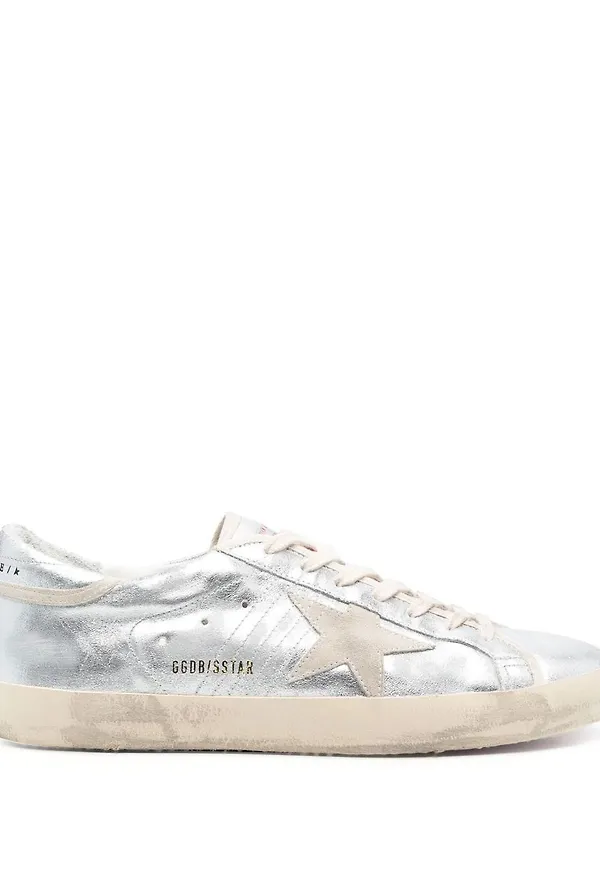 Golden Goose Superstar låga sneakers - Silverfärgad