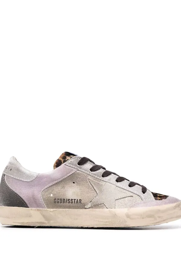 Golden Goose Superstar låga sneakers - Silverfärgad