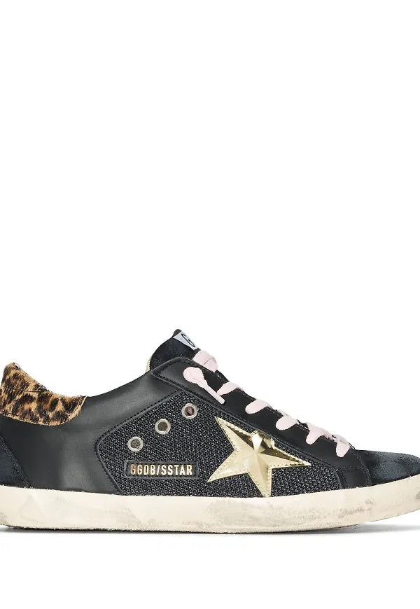 Golden Goose Superstar låga sneakers - Svart
