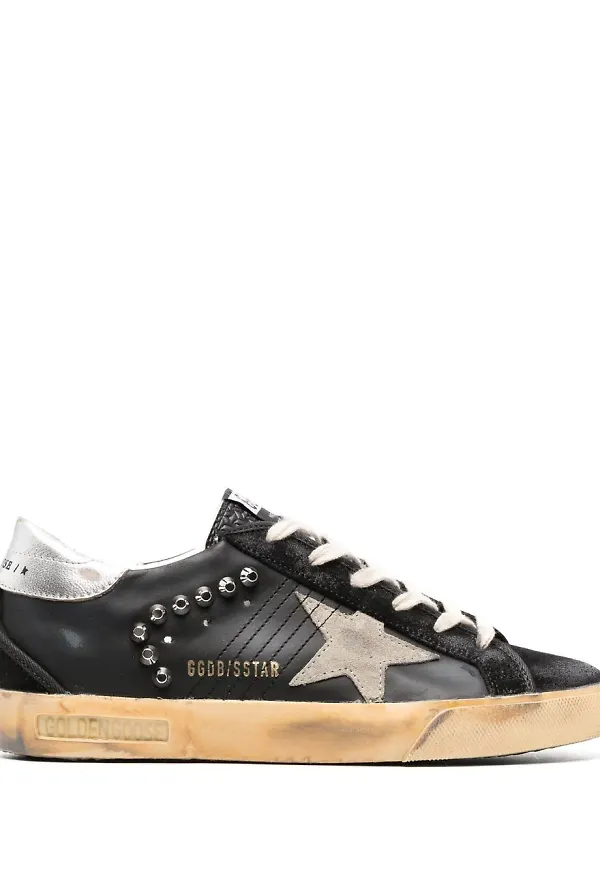 Golden Goose Superstar låga sneakers - Svart