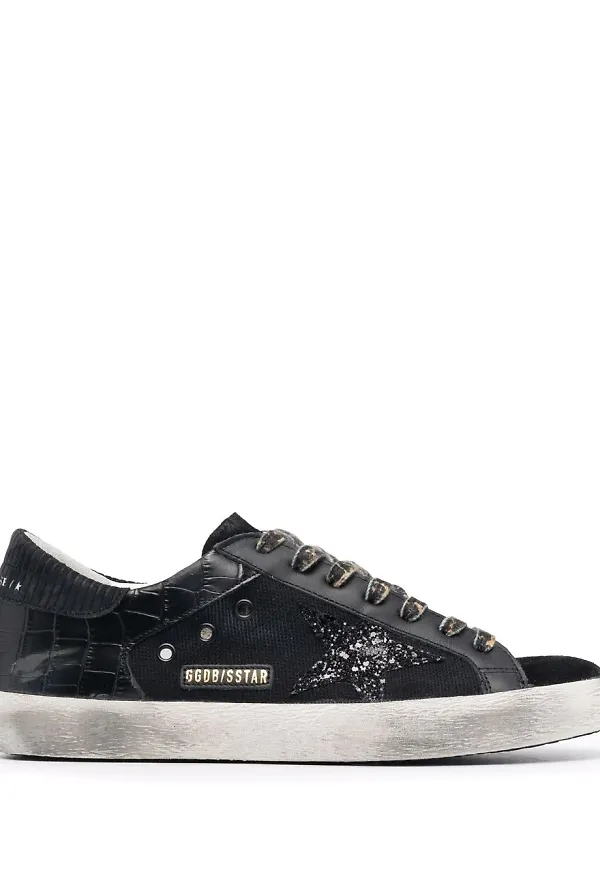 Golden Goose Superstar låga sneakers - Svart