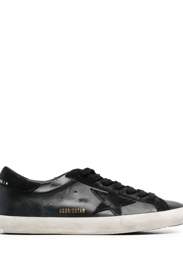 Golden Goose Superstar låga sneakers - Svart
