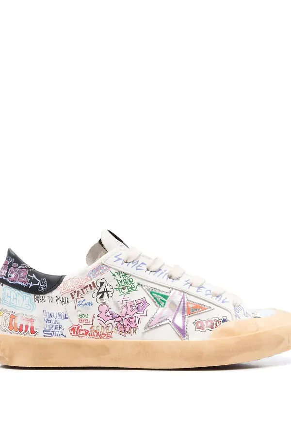 Golden Goose Superstar låga sneakers - Vit