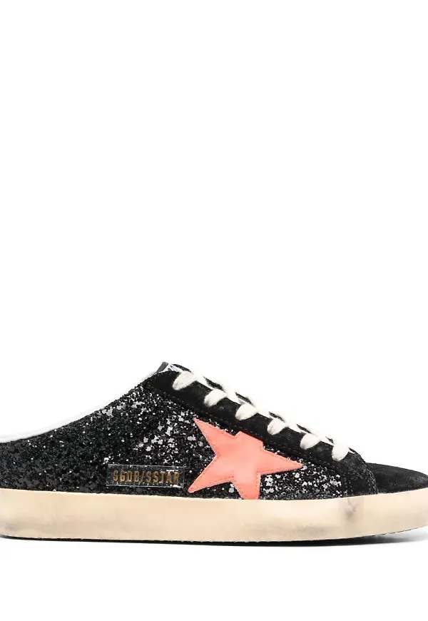 Golden Goose Superstar slip on-sneakers - Svart