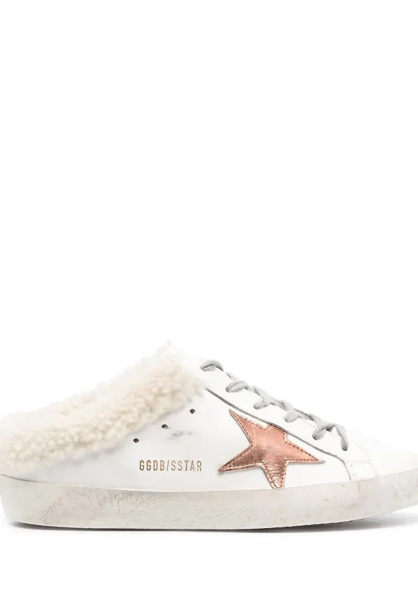 Golden Goose Superstar slip on-sneakers - Vit