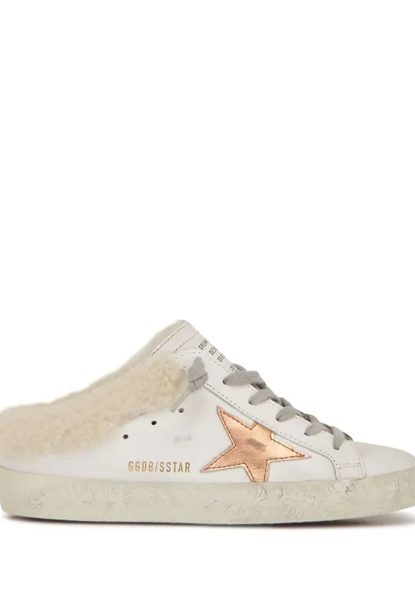 Golden Goose Superstar slip on-sneakers - Vit