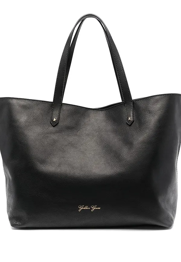 Golden Goose totebag med logotyp - Svart