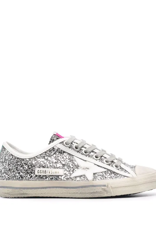 Golden Goose V-STAR2 låga sneakers - Silverfärgad