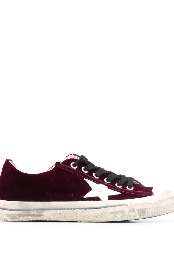 Golden Goose V-Star sneakers i sammet - Lila
