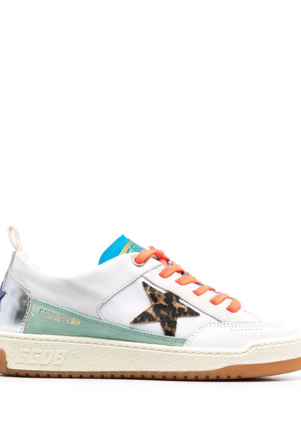 Golden Goose Yeah låga sneakers med panel - Vit