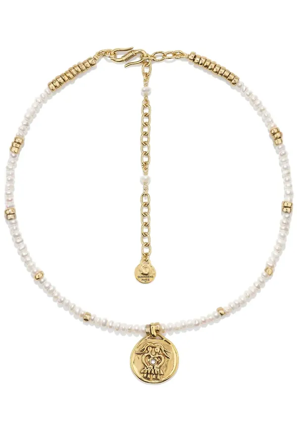 Goossens Astro Gemini halsband - Guldfärgad