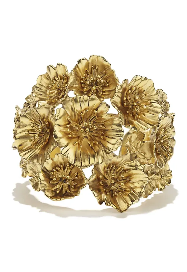 Goossens Fleur de Pavot armband - Guldfärgad