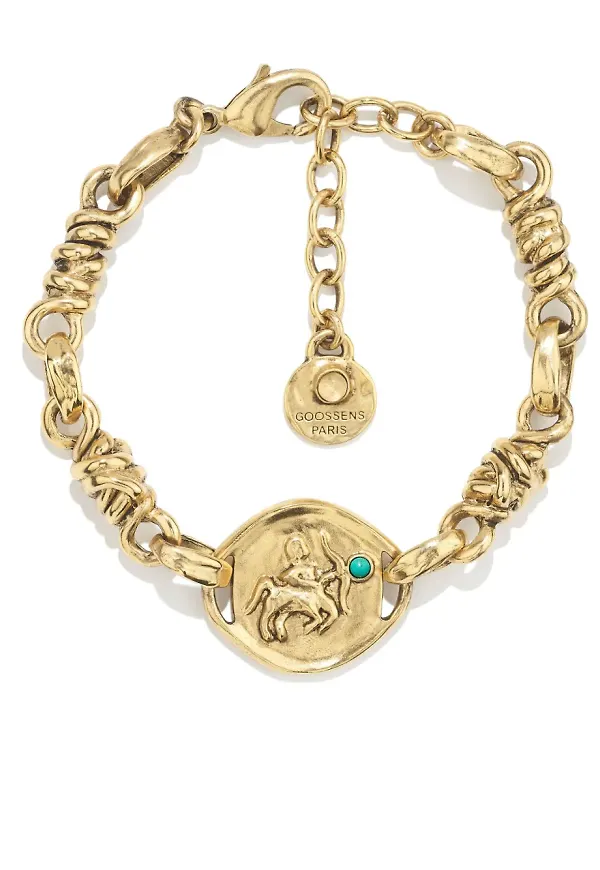 Goossens Talisman Astro Aquarius armband - Guldfärgad