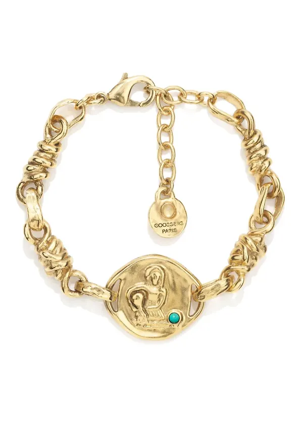 Goossens Talisman Astro Aquarius armband - Guldfärgad