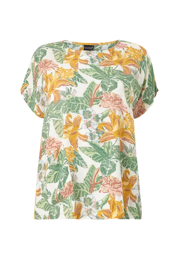 Gozzip - Blus Elina Blouse - Grön