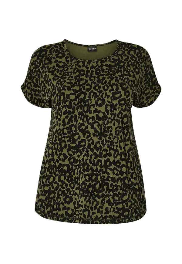 Gozzip - Topp Gitte T-Shirt - Grön