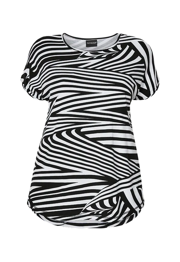 Gozzip - Topp Gitte T-Shirt - Svart