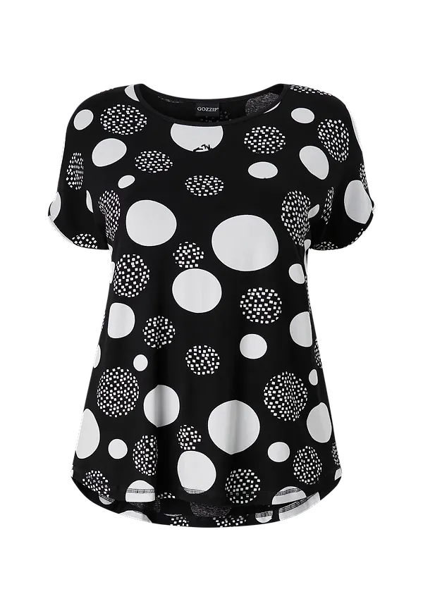 Gozzip - Topp Gitte T-shirt - Svart