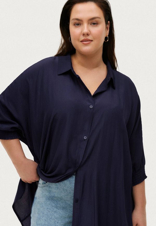 Gozzip - Tunika Gerda Oversize Shirt Tunic - Blå