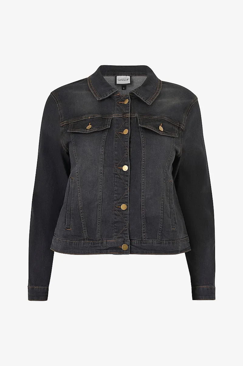 Gozzip - Jeansjacka Maya Denim Jacket - Svart