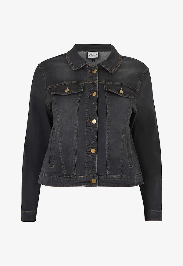 Gozzip - Jeansjacka Maya Denim Jacket - Svart