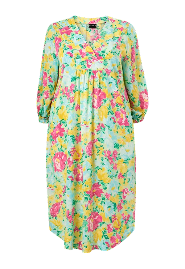 Gozzip - Klänning Else Dress - Grön - 54/56