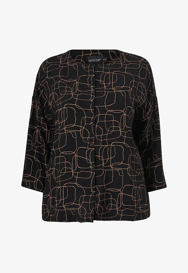 Gozzip - Topp Gannbrit Shirt - Svart