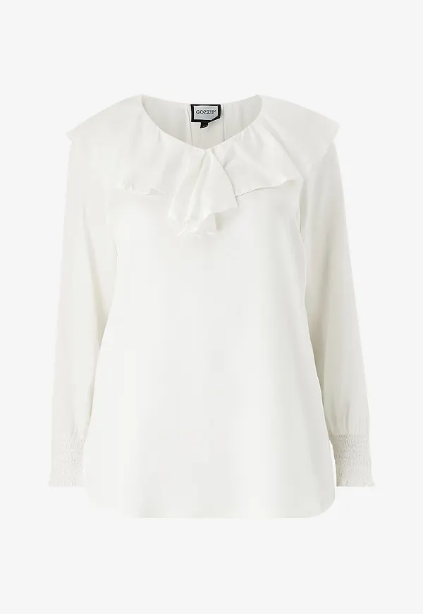Gozzip - Blus gGytha Blouse - Vit