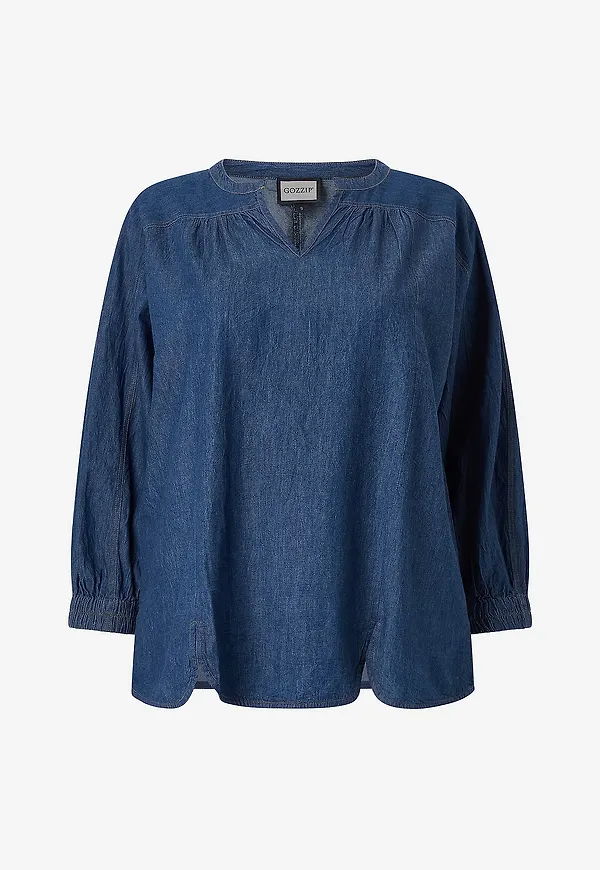 Gozzip - Jeansblus gMila - Blå