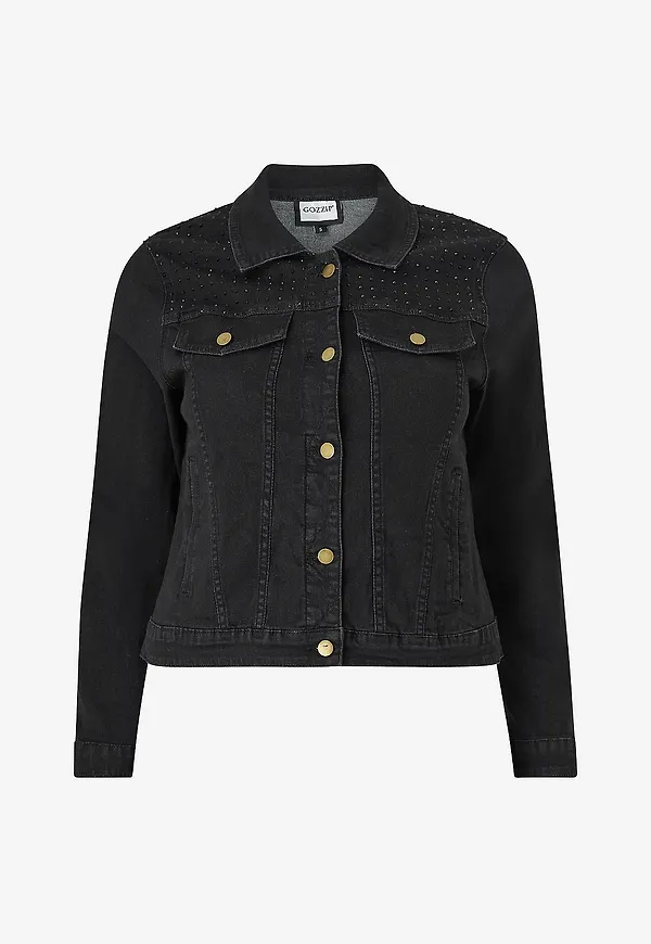 Gozzip - Jeansjacka gMaya Denim Jacket - Svart