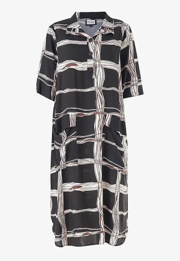 Gozzip - Midiklänning GMynte Dress - Svart