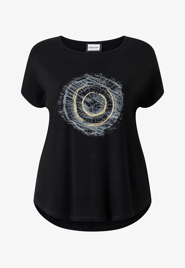 Gozzip - T-shirt Gitte - Svart
