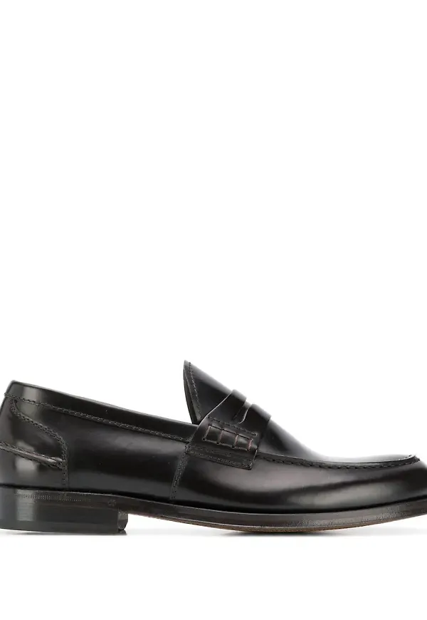 Green George klassiska loafers - Brun