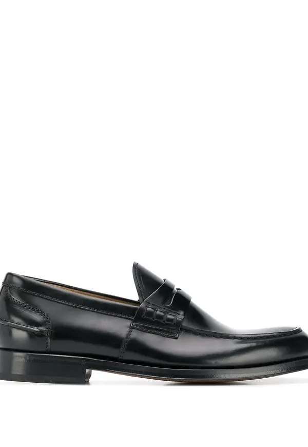 Green George klassiska loafers - Svart