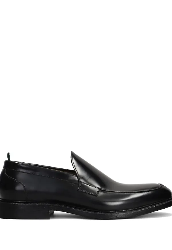 Green George läderloafers - Svart