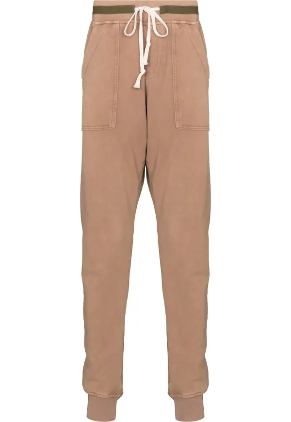 Greg Lauren mjukisbyxor med dragsko - Brun