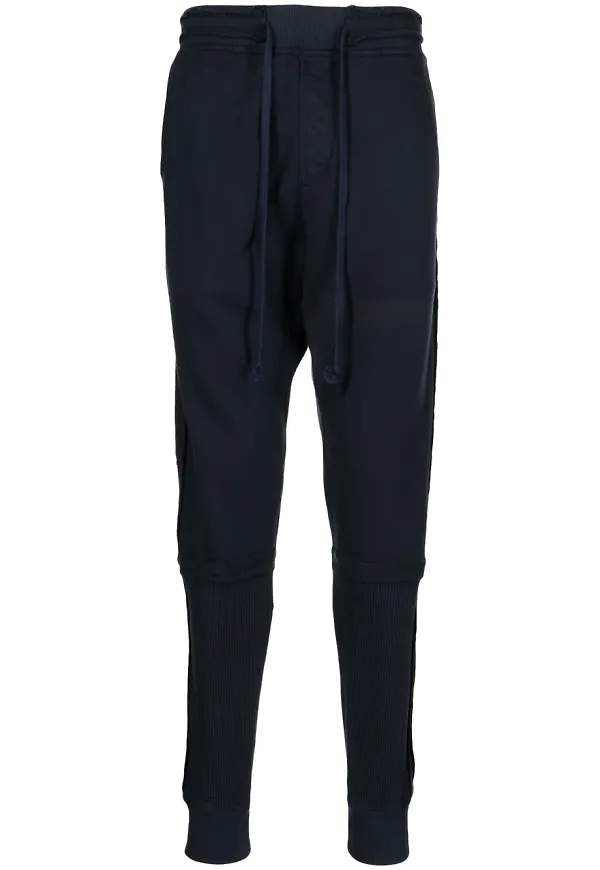 Greg Lauren sweatpants med dragsko - Blå