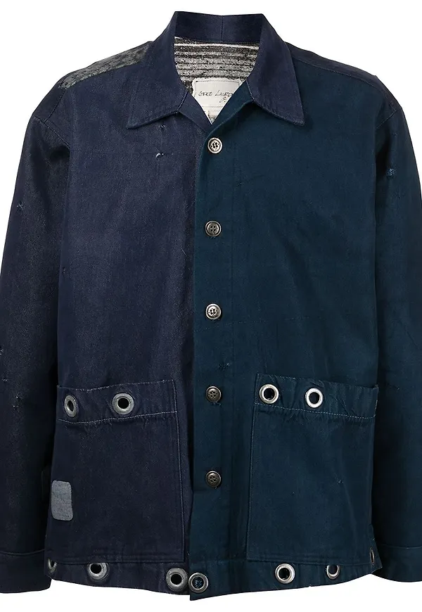 Greg Lauren tunn skjortjacka - Blå