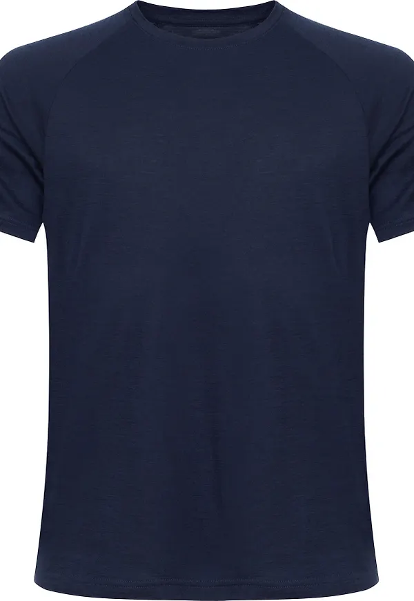Gridarmor Men's Thin Merino Tee Navy Blazer