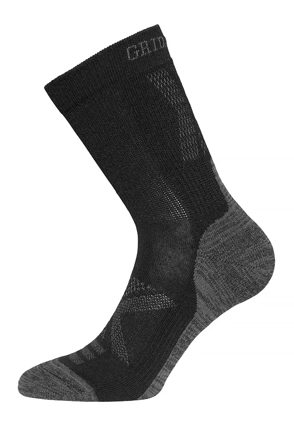 Gridarmor Merino Trekking Light Sock Jet Black