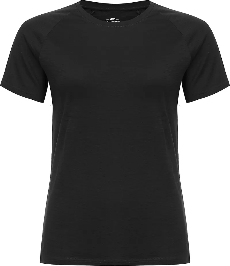 Gridarmor Women's Thin Merino Tee Black Beauty
