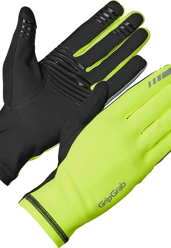 Gripgrab Insulator 2 Hi-Vis Spring-Autumn Gloves Yellow Hi-Vis