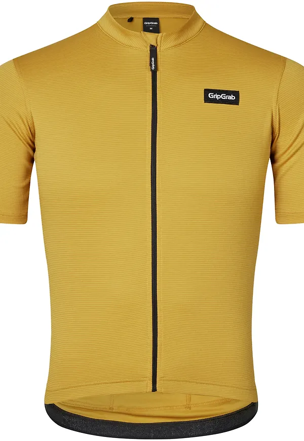 Gripgrab Men's GripGrab EXPLR Merinotech Short Sleeve Jersey Mustard Yellow